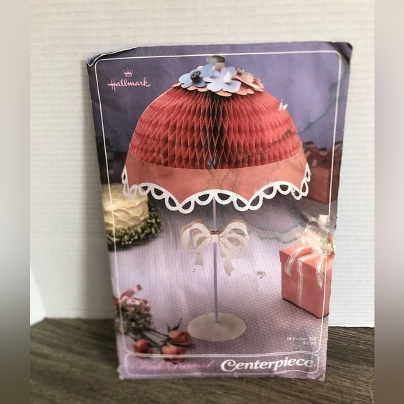 NOS Vtg Hallmark Pink Parasol - Picture 3 of 14